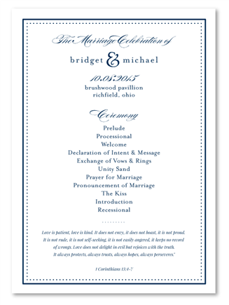 Unique Wedding Programs Sophisticated by ForeverFiances