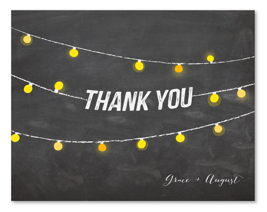 Chalk Thank You Postcards