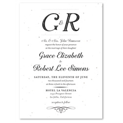 Unique Wedding Invitations - Tailored Initials