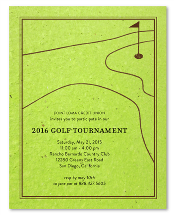Business Golf Invitations | The Green
