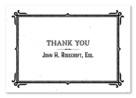 Business Thank you cards ~ Vintage Corporate by Green Business Print