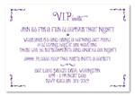 Unique Insert Cards ~ VIP invite