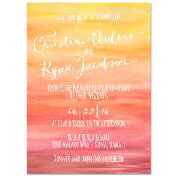 Sunset Wedding Invitations | Sunset