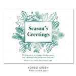 Winter Crown business holiday cards on seeded paper by Green Business Print