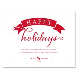 Plantable business holiday cards ~ Wintertime by Green Business Print