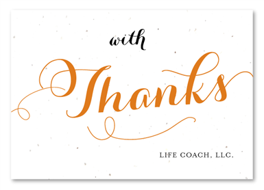 Plantable Business Thank you cards | With Thanks