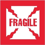 DL-1011: 6" X 6" FRAGILE LABEL