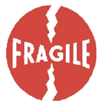 DL-1140: 4" X 4" FRAGILE LABEL