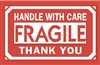 DL-1250: 3" X 5" HANDLE WITH CARE FRAGILE