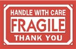 DL-1260: 2" X 3" HANDLE WITH CARE FRAGILE