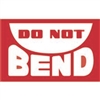 DL-1400: 3" X 5" DO NOT BEND LABEL
