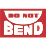 DL-1400: 3" X 5" DO NOT BEND LABEL