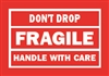 DL-1775: 4" X 6" DON'T DROP FRAGILE HANDLE