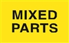 DL-2521: 3" X 5" MIXED PARTS BRIGHT YELLOW