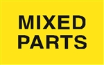 DL-2521: 3" X 5" MIXED PARTS BRIGHT YELLOW