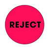 DL-3568: 2" REJECT FLUORESCENT RED CIRCLE