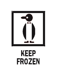 DL-4270: 4" X 6" KEEP FROZEN LABEL