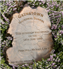 Bog wood commemorative plaque engraved for any occasion