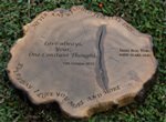 Bog wood plaque engraved for any occasion.