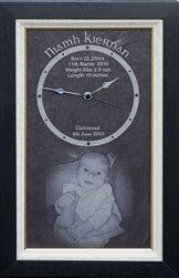 Created with baby's image & details. Perfect family gift keepsake.