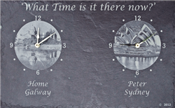 Multiple time zone clock,  perfect gift for Mum.