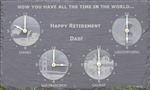 Personalised retirement clock gift for Dad
