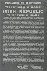 1916 Irish Proclamation on laser engraved slate