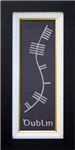 Engraved and Framed Ogham Slate Plaque.