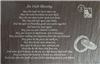 Engraved slate plaque with traditional Irish blessing