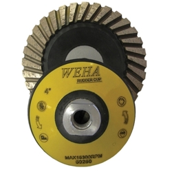 4" Rubber Cup Wheel Coarse