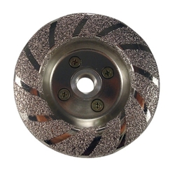 4" Vac Brazed Cupwheel