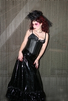 Dawn Black Leather- This Waist Cincher has Steel Boning , heavy zipper plus a Privacy Panel100% Leather and is Lined.