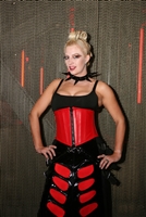 Dawn Red Leather- This Waist Cincher has Steel Boning, heavy zipper plus a Privacy Panel100% Leather and is Lined.