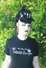 And They Lived Gothically Ever After Tee Shirt- Show your Gothic love with this romantic Tee. This Black tee shirt has white details. They are standard unisex sizes S-2X.