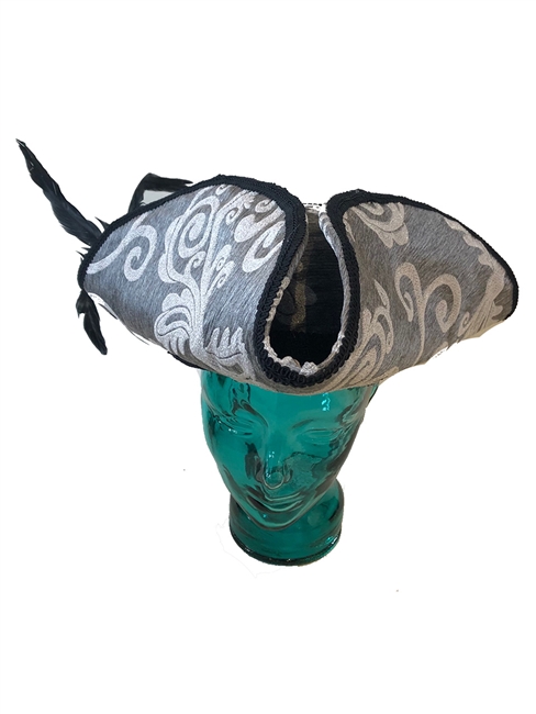 PIRATE HAT SILVER SWIRL