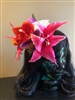 Tiki Hair Flowers with Skull 1