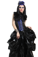 Topping  Black PVC-The Topping is made to go on top of a waist cincher or corset. Hilary has out done herself, The Topping features 360 degrees of cinching for all of your bustle needs.