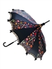 Hilary's Vanity  Halloween Candy Umbrella sure is sweet!  Plus it features bow details and hook-style handle.