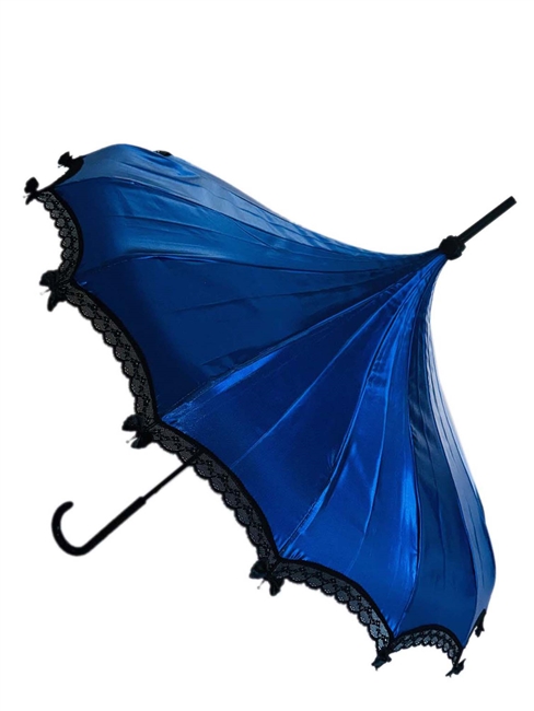 Hilary's Vanity Umbrella Blue Satin