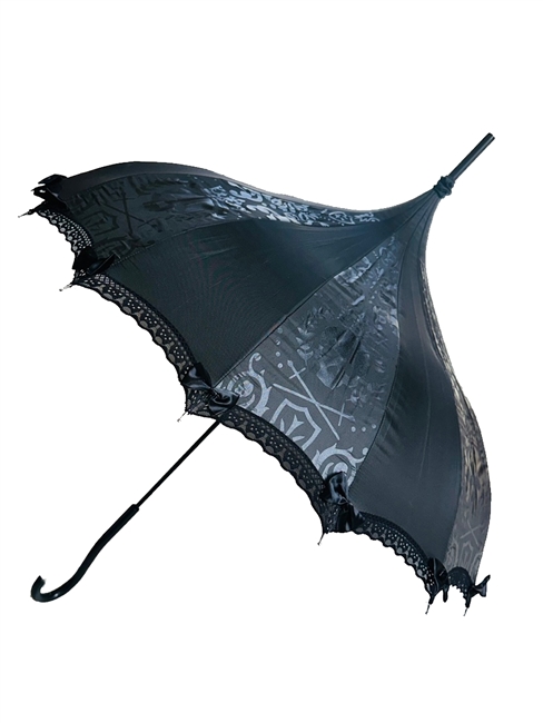 UMBRELLA PIRATE KING DAMASK B/B BLACK