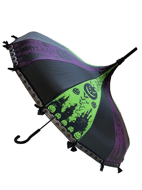 Hilary's Vanity Umbrella Halloween Purple and Green