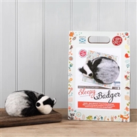 Sleepy Badger Needle Felting Kit - Crafty Kit Company