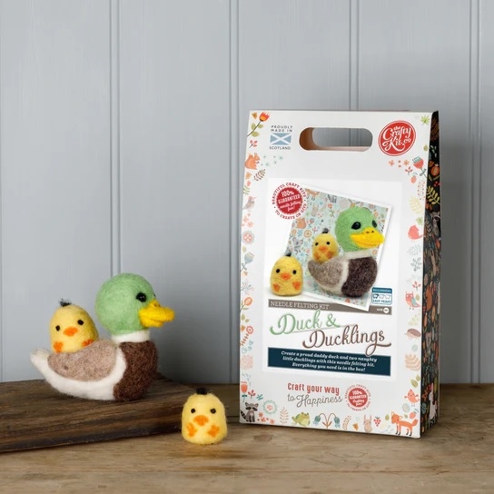 Duck & Ducklings Needle Felting Kit - Crafty Kit Company
