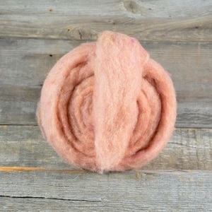 Peachy Pink  - Needle Felt Wool 1oz (25gm) Package