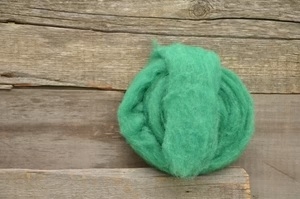 Kelly Green - Needle Felt Wool 1oz (25gm) Package