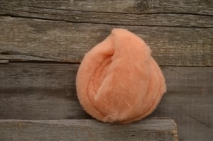 Peach - Needle Felt Wool 1oz (25gm) Package