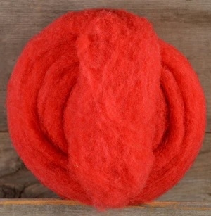Red - Needle Felt Wool 1oz (25gm) Package
