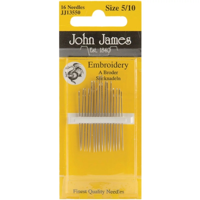 John James Needles. Embroidery 5/10