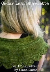 Cedar Leaf Shawlette Knitting Pattern