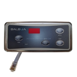 Control Panel, Balboa, Duplex Digital Panel (2 Jet Buttons, No Blwr, Lite) LED